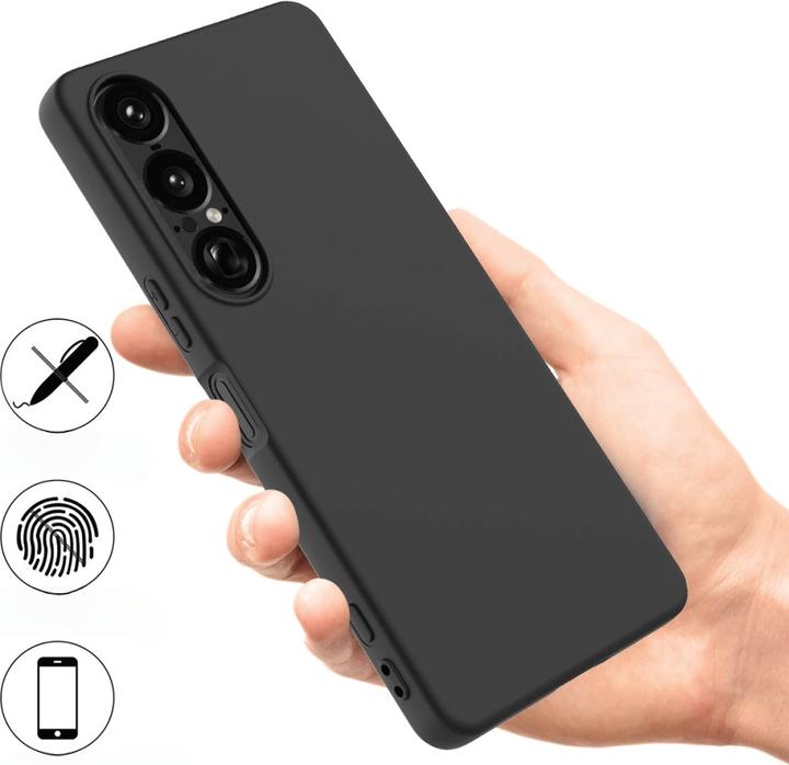 Produktbild Cover-Discount Sony Xperia 1 VII - Silikon Gummi Hülle mit Riemen (Sony Xperia 1 VI)