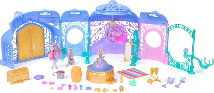 Spin Master Unicorn Academy - Stall Spielset (inkl. Brunnen mit Licht- und Soundeffekten)