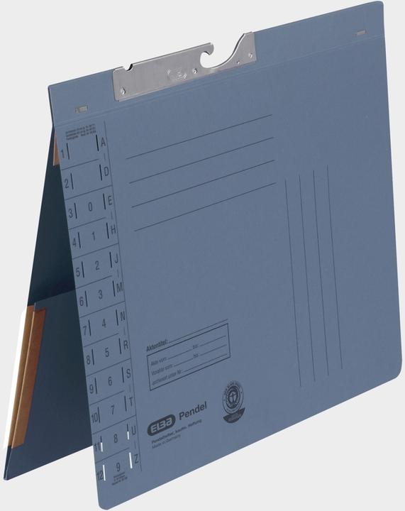 Produktbild Elba Pendelhefter mit Tasche, DIN A4, Manilakarton, blau (A4, 1 x)