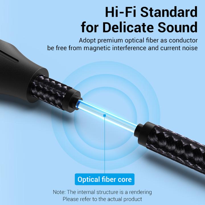 Produktbild Vention Optical Audio Cable BAVHF 1m (Black) (1 m, TOSLINK)