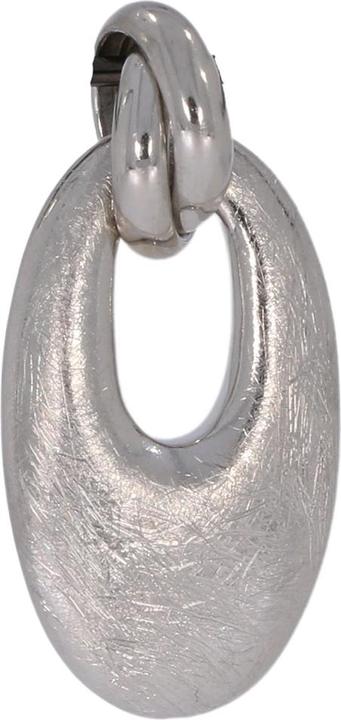 Xen Anhänger oval eismattiert 925 Sterling Silber (One Size, 925 Silber)