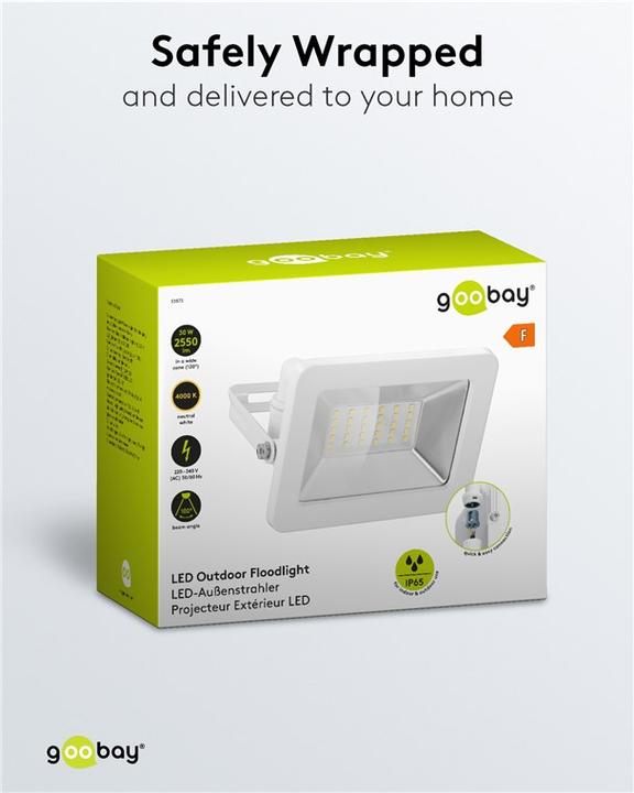 Actual product image Goobay Exterior spotlight (2560 lm, IP65)