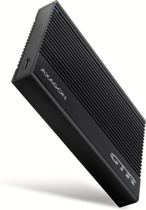 Axagon EE25-GTR Boîtier externe cannelé pour disque dur USB-C 3.2 Gen 2 - SATA 6G, 2.5" - noir (2.5")