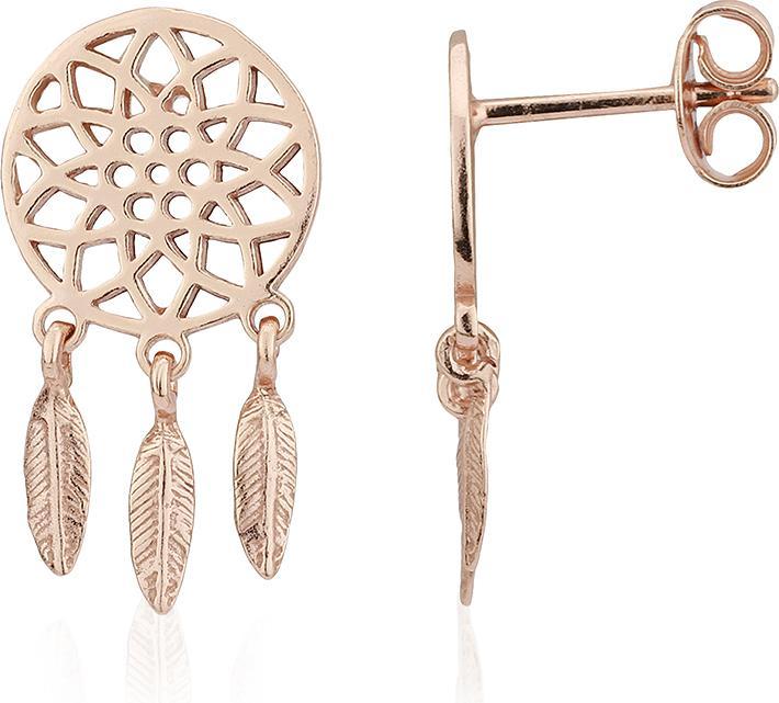 Immagine prodotto Leyda Orecchini acchiappasogni (Argento 925 placcato oro rosa 1 micron 18 K)