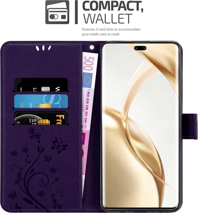 Produktbild Cadorabo Hülle für Honor 200 Pro mit Blumen Muster (Honor 200 Pro)