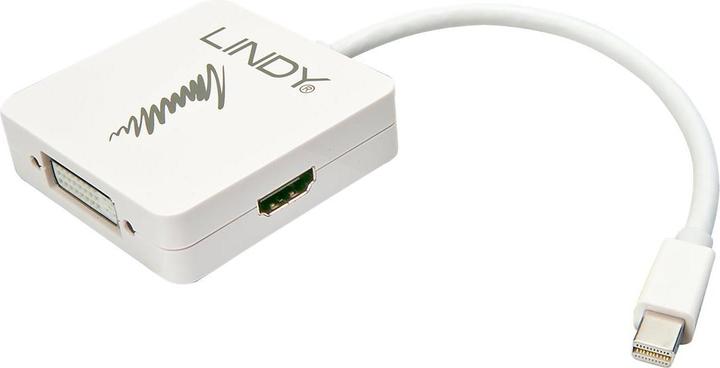 Immagine prodotto Lindy Adattatore da Mini-DP 1.2 a HDMI 4K30/DVI/VGA (HDMI, DVI, VGA, 20 cm)