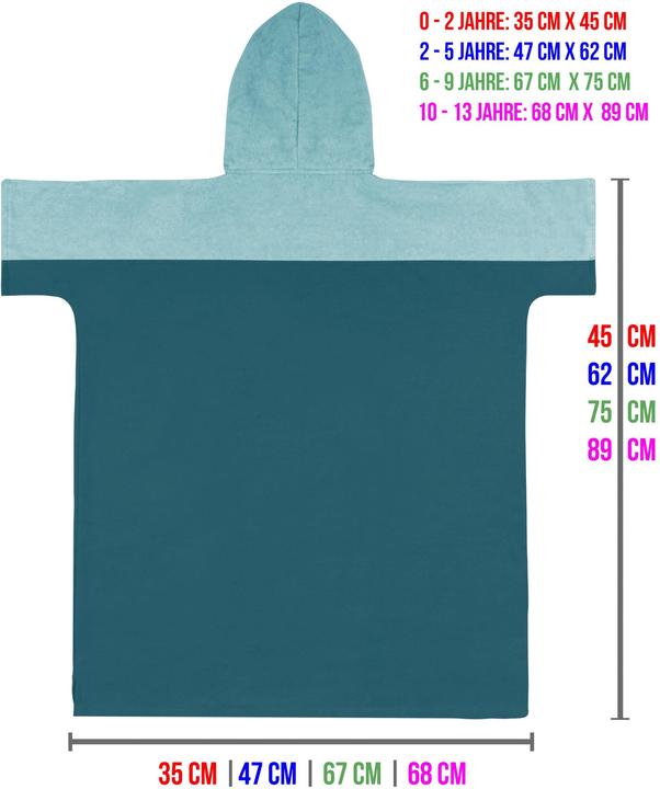 Actual product image Normani Children's Bathing Poncho Puwai (10, 11, 12, 13)