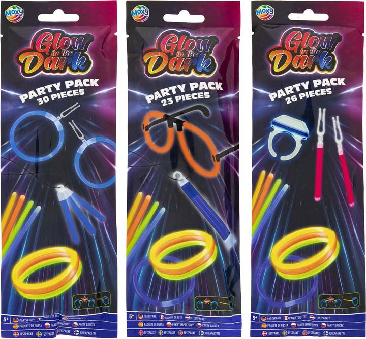 Image du produit Grafix Glow in The Dark Sticks Party Pack, 30 pièces.