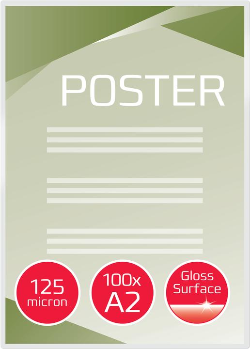 Produktbild GBC DOCUMENT POUCH - Heisslaminier-Folientaschen (A2, 100 Stück, 125 µm)