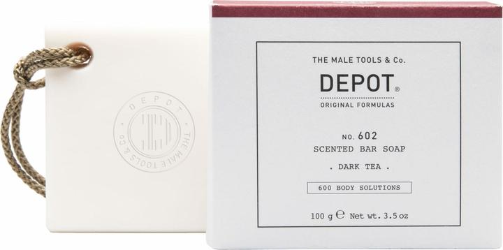 Actual product image Depot No.602 Dark Tea Scented Bar Soap (Curd soap)