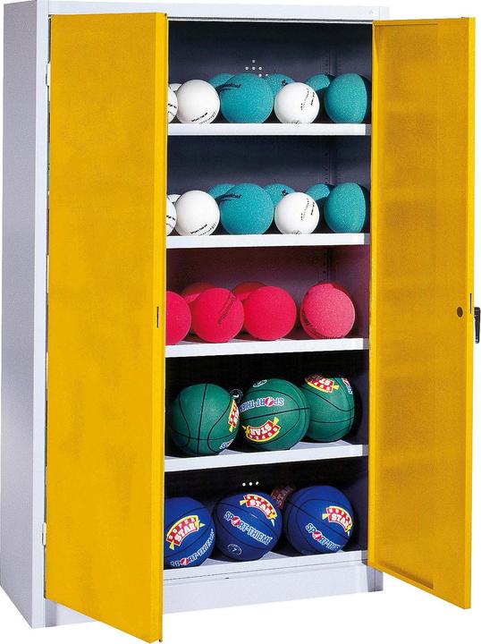 Immagine prodotto C+P Armadio a sfera (HxLxP: 195x150x50 cm, con porte a battente in lamiera piena, tipo 3)