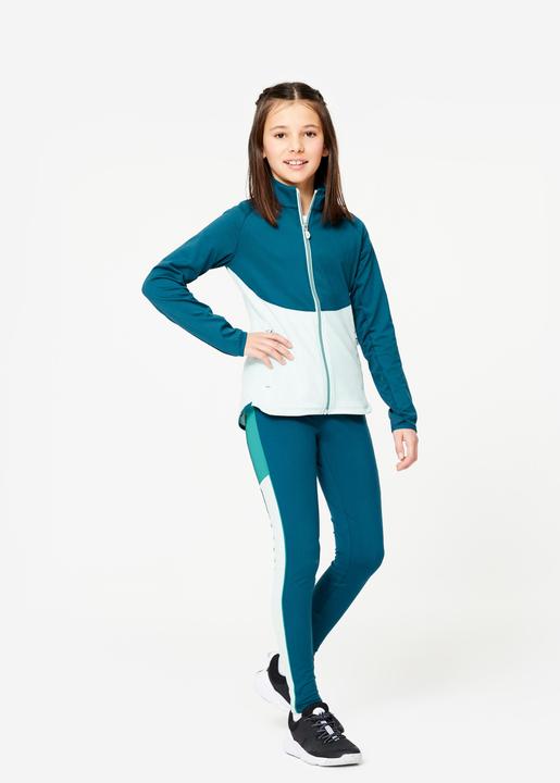 Immagine prodotto Decathlon Giacca da allenamento da bambina aderente - blu/verde
