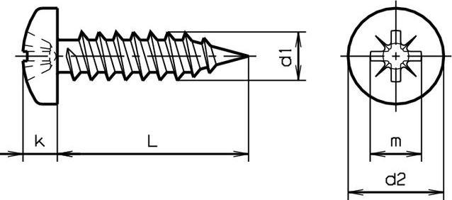 Produktbild BestaPac Blechschraube Linsenkopf Z rostfrei 3.9x16