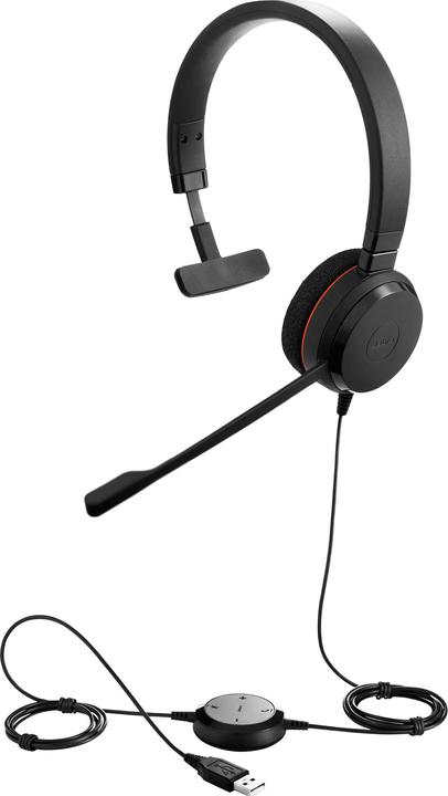 Actual product image Jabra Evolve 20 MS Mono (Cable, USB-A)
