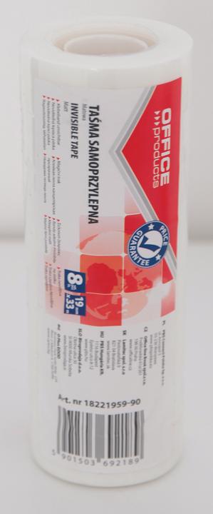Produktbild Office Products Büro-klebeband, 19mm, 33m, 8 stück, transparent (53 mm)