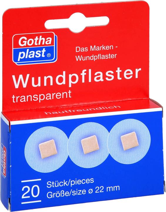 Actual product image Gothaplast Wound plaster 22 mm transparent, 20 pcs. plasters (20 x)