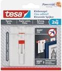 Actual product image tesa Adhesive nail for wallpaper & plaster, 2kg holding power, height-adjustable