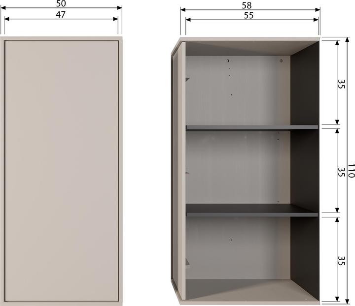 Actual product image Vtwonen Daily (110 x 50 x 58 cm)
