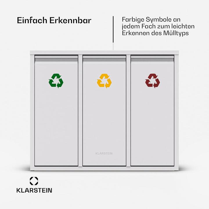 Actual product image Klarstein 3-in-1 Mülleimer (45 l)