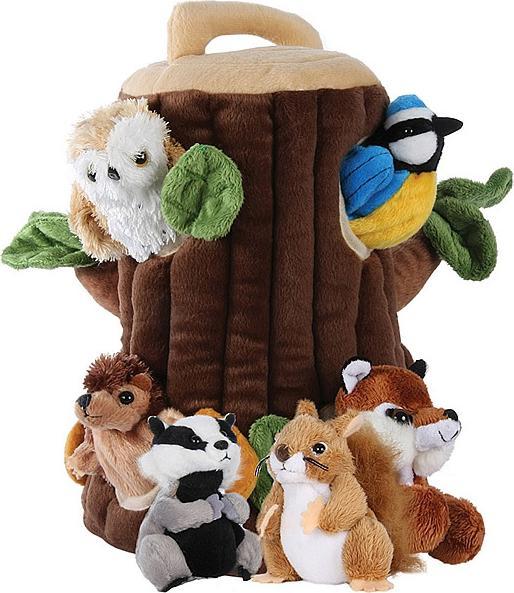 The Puppet Company Casa sull'albero con 6 cuccioli di animali