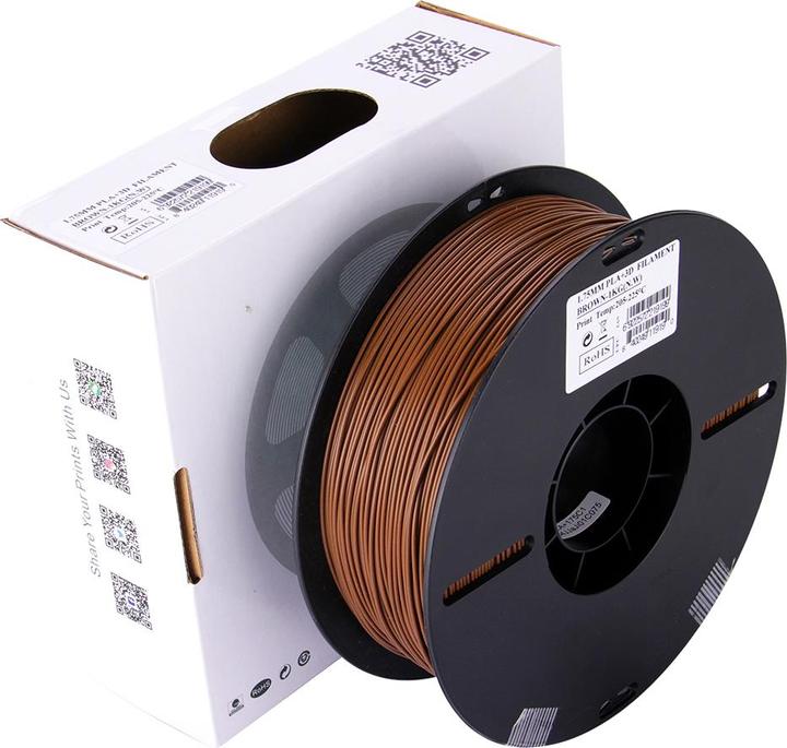 Actual product image eSUN PLA+ 1.75mm Brown 1kg 3D Filament (PLA+, 1.75 mm, 1000 g, Brown)