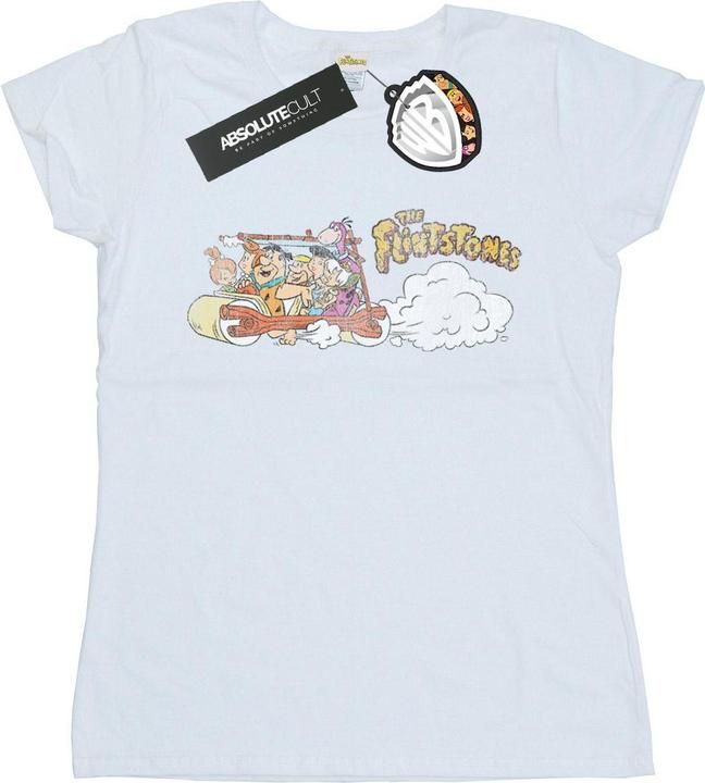 The Flintstones Family Car Distressed TShirt (L)