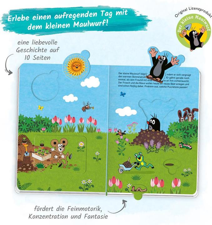 Actual product image Puzzle book Playbook Mole (10 pieces)