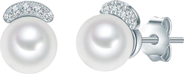 Immagine prodotto Valero Pearls Donna Argento Cubic Zirconia d'acqua dolce con perle coltivate - 32322 (Argento)