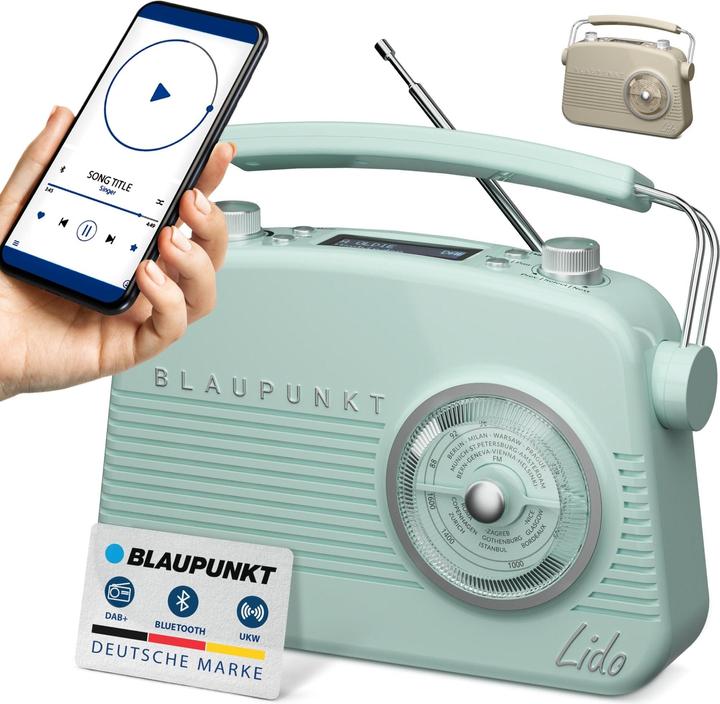 Image du produit Blaupunkt Radio nostalgique avec DAB+ | LIDO VDR 10 (DAB+ DAB, Bluetooth)