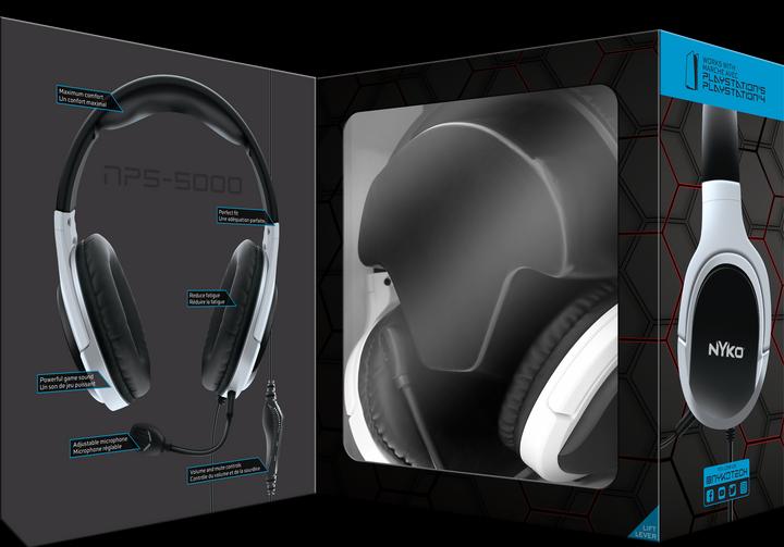 Actual product image Nyko NP5-5000 Headset True Wireless Stereo (TWS) Head-band Gaming Black, White (Wireless)