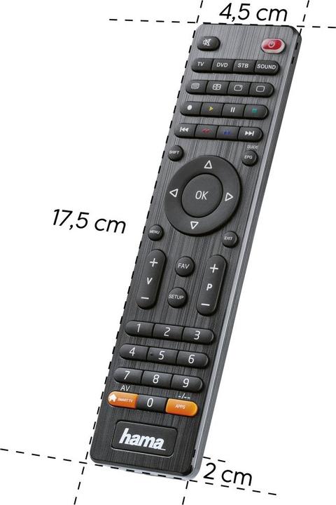 Productafbeelding Hama Universele afstandsbediening TV (Universele afstandsbediening, Infrarood)