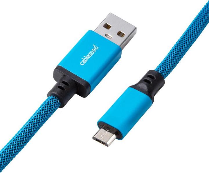Actual product image CableMod Pro Coiled Keyboard Cable Micro-USB to USB Type A, Specturm (1.50 m, USB 2.0)
