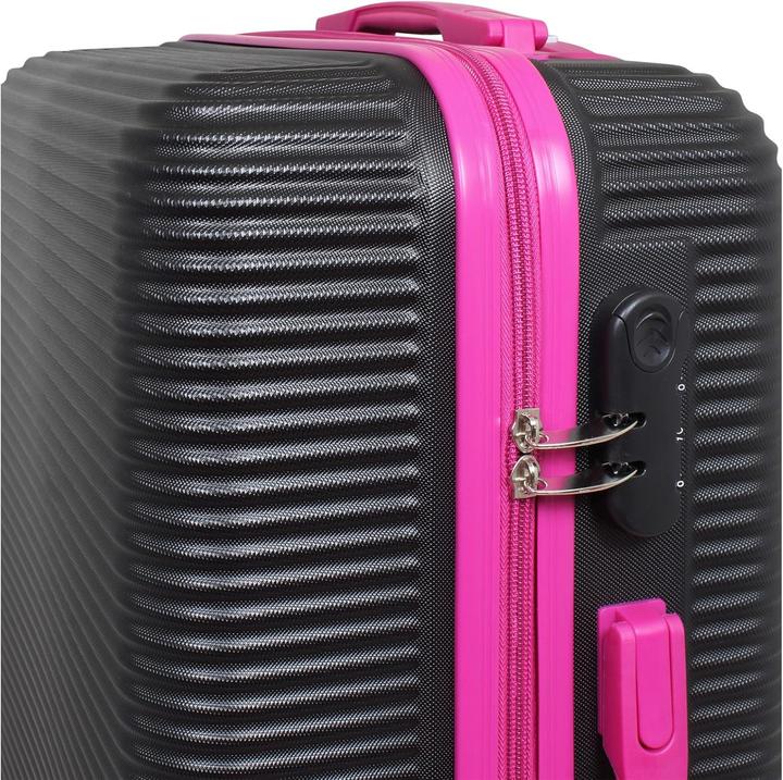 Produktbild Trendyshop365 Mittelgrosser Hartschalenkoffer mit Zahlenschloss (66 l, M (50 - 90l))