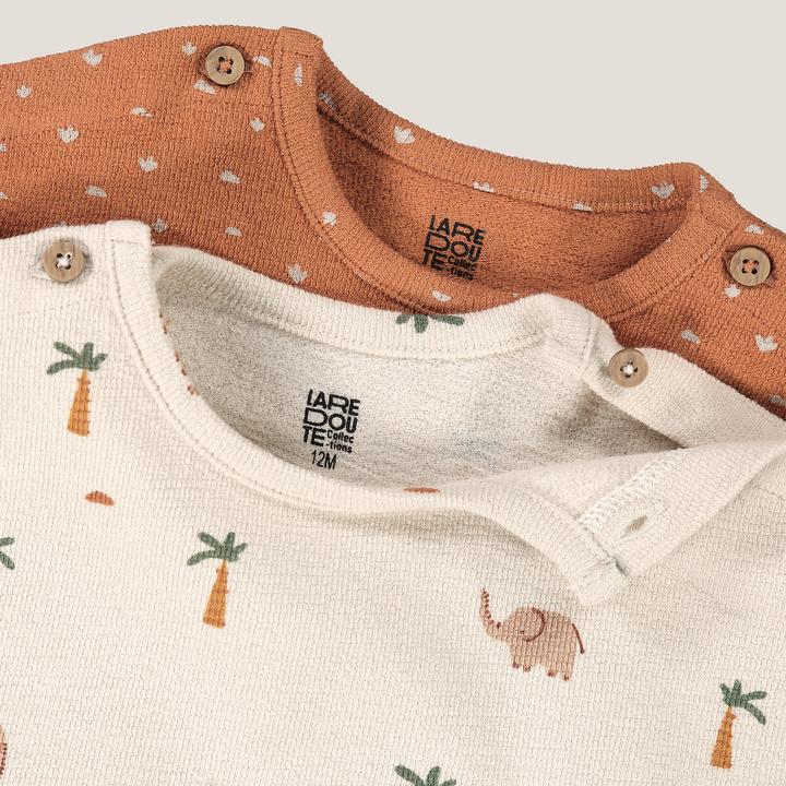 Produktbild La Redoute Collections 2er-Pack bedruckte Langarmshirts (60)