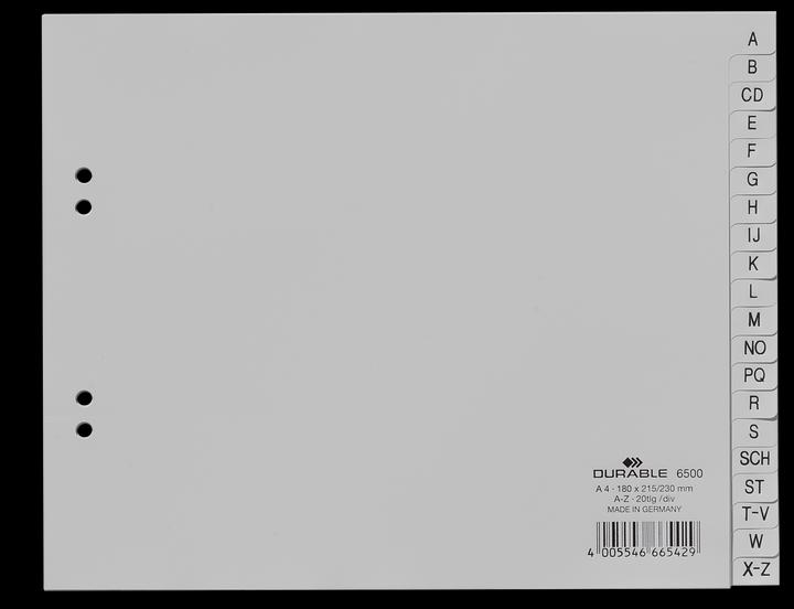 Actual product image Durable Register PP transverse
