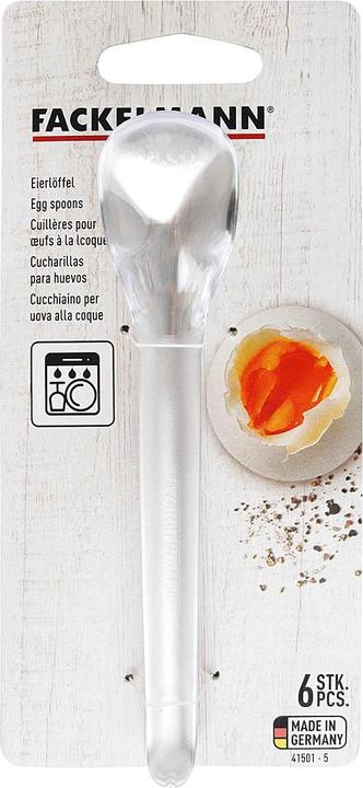 Actual product image Fackelmann Eierlöffel Kst.transparent 6er (6 Piece, Scoops)