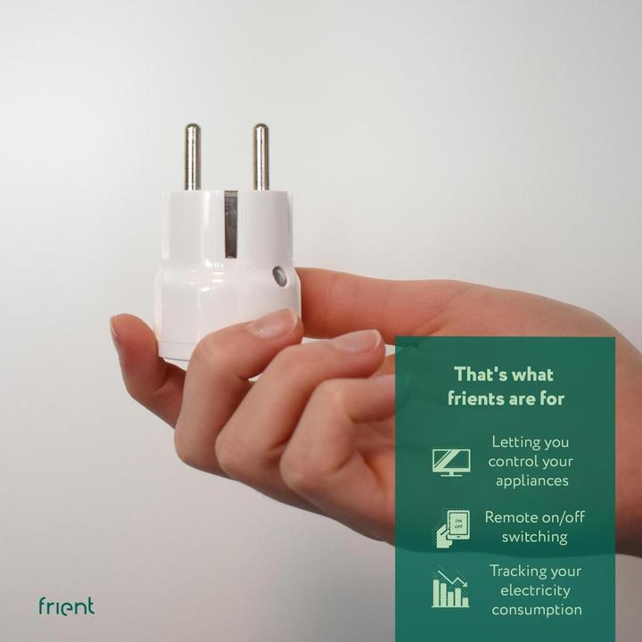 Actual product image Frient FRIZSPLZB-141 - Smart Plug Mini 2 (Type F) - Schuko (Zigbee)