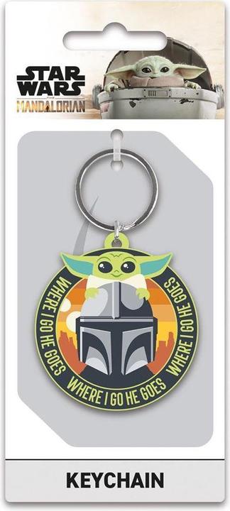 Actual product image Star Wars Where I Go He Goes Rubber Keyring