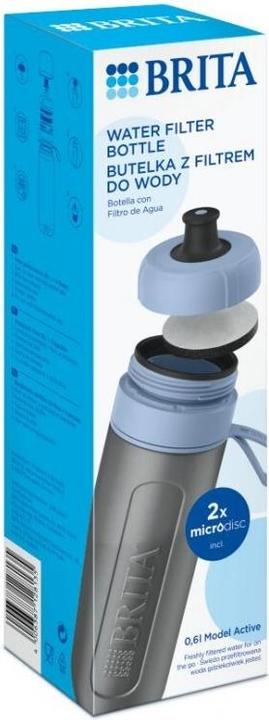Immagine prodotto Brita Bottiglia con filtro a 2 dischi blu attivo (0.60 l)