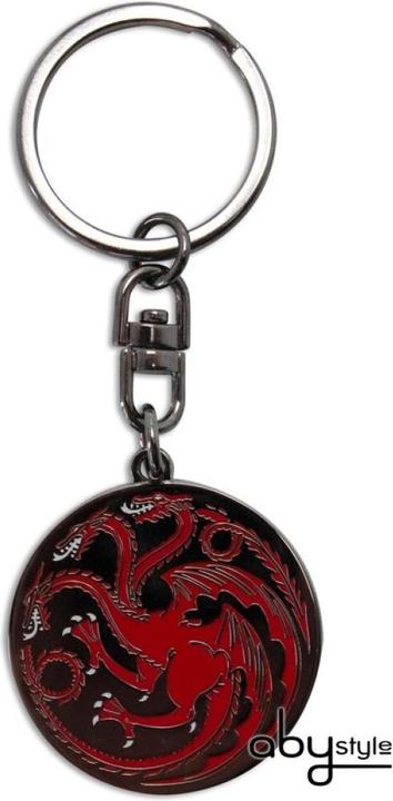Actual product image ABYstyle GAME OF THRONES - Keychain Targaryen X4