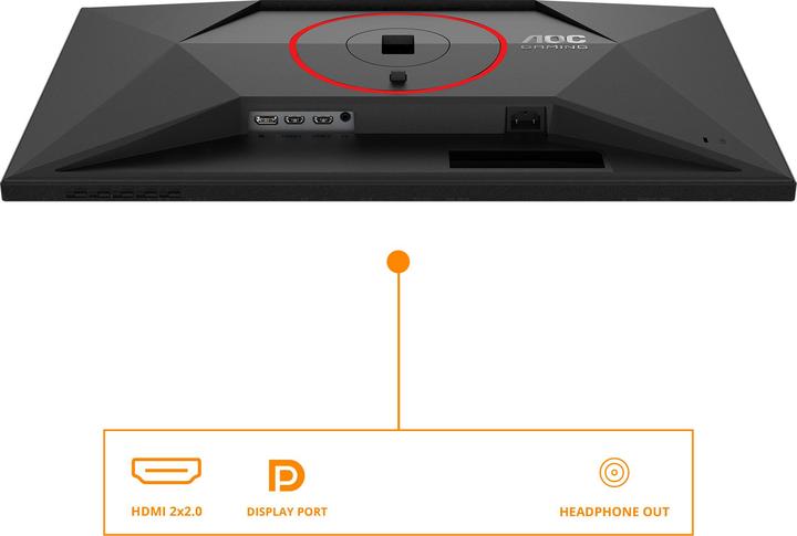 Actual product image AOC Q27G4ZR Fast IPS Monitor,,, Speakers, Höhenverstellbar, 2x HDMI, DisplayPort (2560 x 1440 pixels, 27")