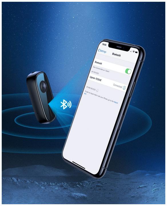 Immagine prodotto Ugreen Ricevitore audio AUX Bluetooth 5.0 per auto AUX Jack (Ricevitore)