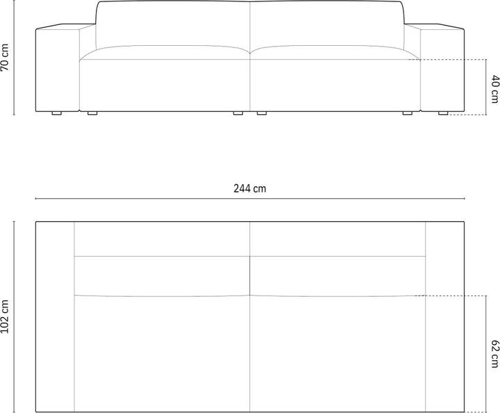 Actual product image Micadoni Jodie (3-seater, 4-seater, 2 person sofa)