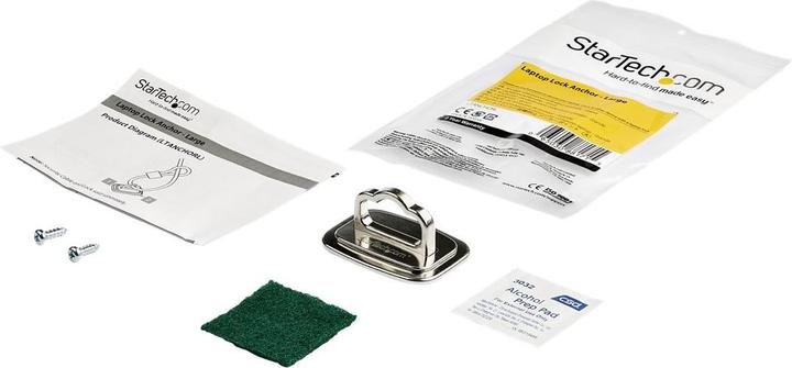Produktbild StarTech LTANCHORL Notebook-Sicherheits-Kabelverankerung (Stahl, gross, Tisch-Verankerung