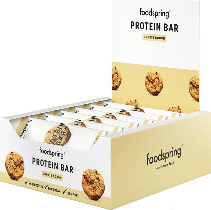 Actual product image Foodspring Protein Bar (Cookie Dough, 12 pcs., 720 g)