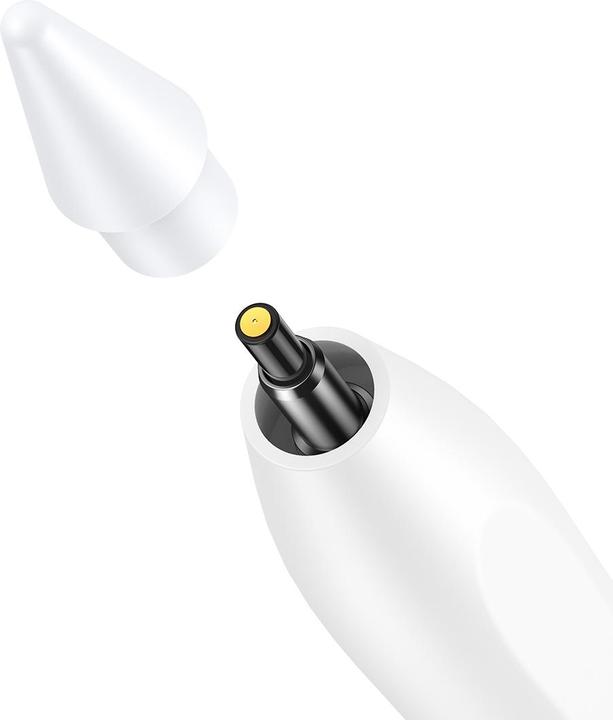 Image du produit Baseus Stylet Smooth Writing avec indicateurs LED (version Active+Passive) Blanc (Inclue : Universal Type-