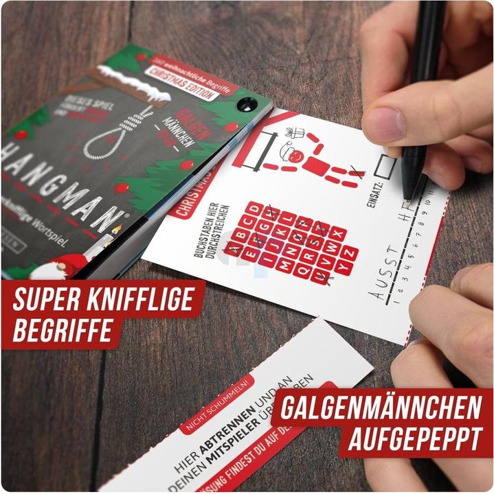 Actual product image Denkriesen HANGMAN - CHRISTMAS EDITION - "Every Year Again" (German)