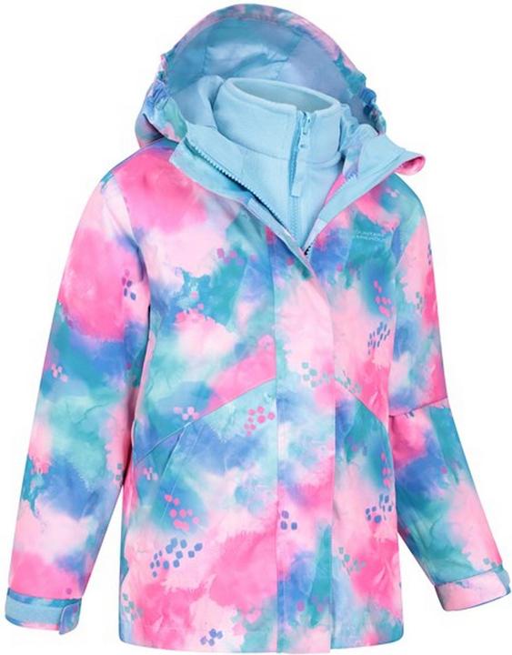 Actual product image Mountain Warehouse Childrens/Kids Aries Printed 3 in 1 Jacket (98)