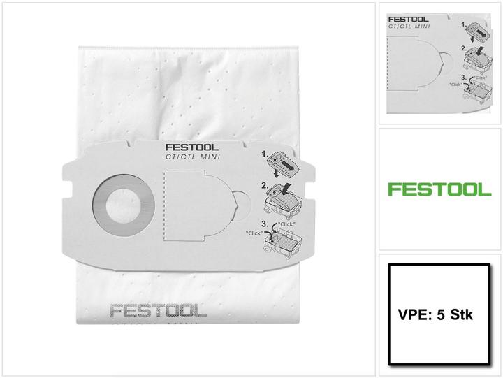 Produktbild Festool Selfclean Filtersack SC FIS-CT MIDI/5