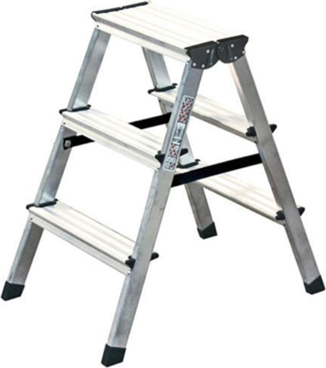 Produktbild Krause Alu-Stufendoppelleiter, ohne Rollen (Gerüst, 80 cm)